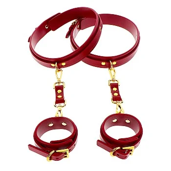 Wrist To Thigh Cuff Set - Rood