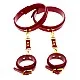 Wrist To Thigh Cuff Set - Rood van het merk Bondage in Luxury - Boeien - online kopen bij Masculum.nl. De discrete online seks-toys en erotisch heren ondergoed winkel voor gay & hetero mannen.