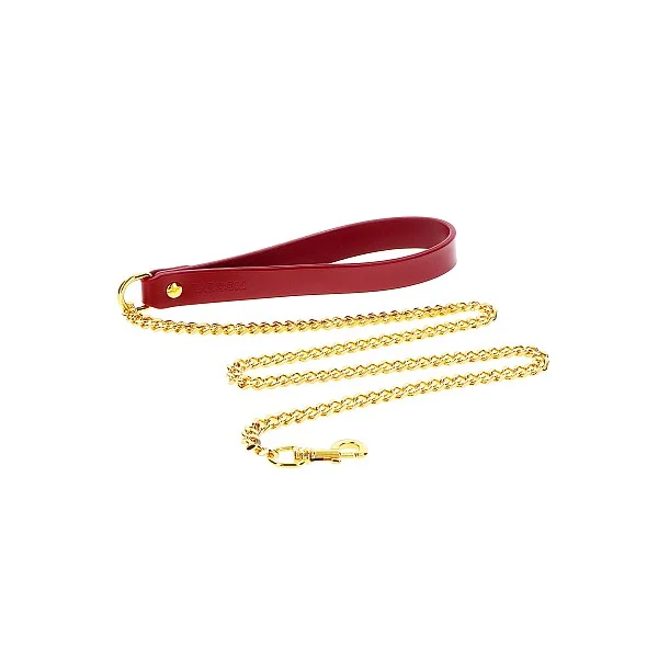 Chain Leash - Rood van het merk Bondage in Luxury - BDSM Collars - online bestellen bij Masculum.nl. De discrete online seks-toys en erotisch heren ondergoed winkel voor gay & hetero mannen.