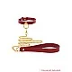 Chain Leash - Rood van het merk Bondage in Luxury - BDSM Collars - online bestellen bij Masculum.nl. De discrete online seks-toys en erotisch heren ondergoed winkel voor gay & hetero mannen.