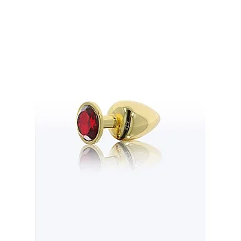 Butt Plug With Diamond Jewel S - Goud
