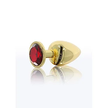 Butt Plug With Diamond Jewel L - Goud