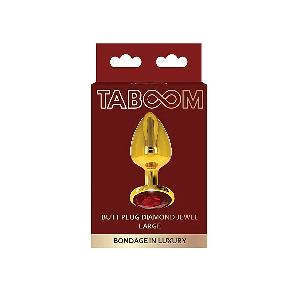 Butt Plug With Diamond Jewel L - Goud van het merk Bondage in Luxury - Buttplugs - online bestellen bij Masculum.nl. De discrete online seks-toys en erotisch heren ondergoed winkel voor gay & hetero mannen.