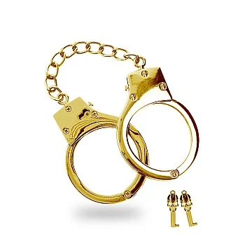 Gold Plated BDSM Handcuffs - Goud