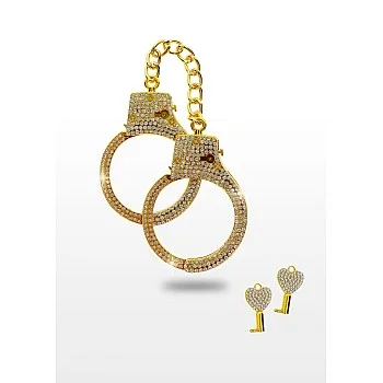Diamond Wrist Cuffs Gold - Goud