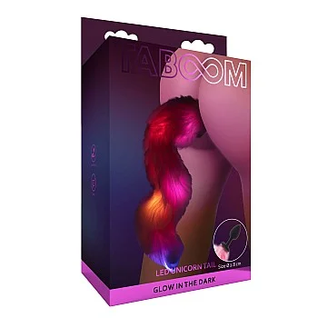Unicorn Tail & Buttplug LED - Zwart