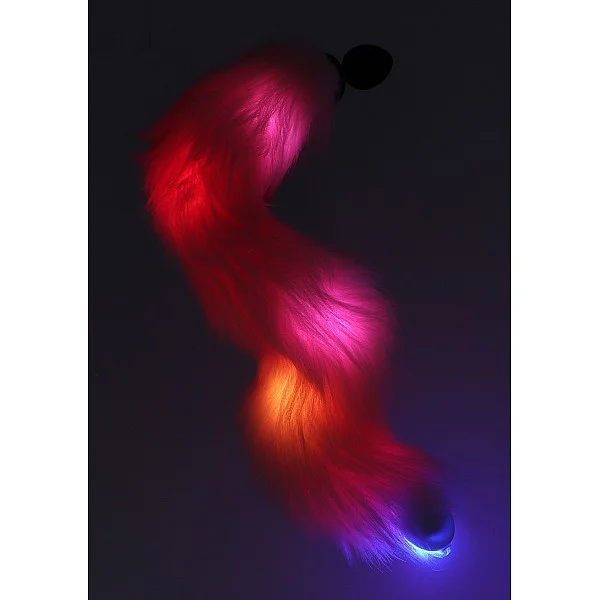 Unicorn Tail & Buttplug LED - Zwart van het merk Glow In the Dark - Buttplugs - online bestellen bij Masculum.nl. De discrete online seks-toys en erotisch heren ondergoed winkel voor gay & hetero mannen.