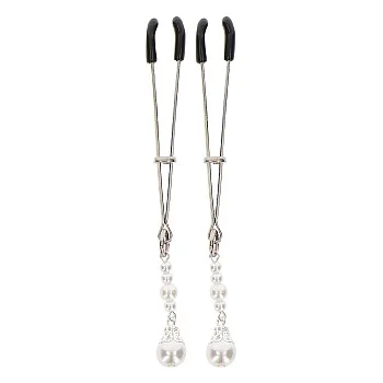 Tweezers With Pearls - Zilver