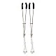 Tweezers With Pearls - Zilver van het merk Nipple Play - Tepelklemmen - online kopen bij Masculum.nl. De discrete online seks-toys en erotisch heren ondergoed winkel voor gay & hetero mannen.