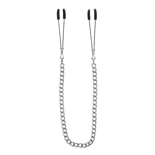 Tweezers With Chain - Zilver van het merk Nipple Play - Tepelklemmen - online kopen bij Masculum.nl. De discrete online seks-toys en erotisch heren ondergoed winkel voor gay & hetero mannen.