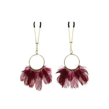 Tweezers With Feathers - Goud