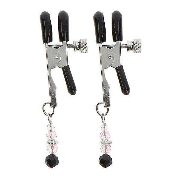 Adjustable Clamps With Beads - Zilver van het merk Nipple Play - Tepelklemmen - online kopen bij Masculum.nl. De discrete online seks-toys en erotisch heren ondergoed winkel voor gay & hetero mannen.