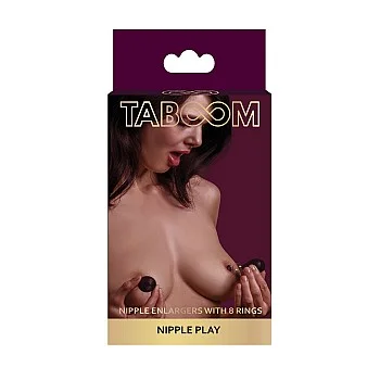 Nipple Enlargers with 8 Rings - Zwart