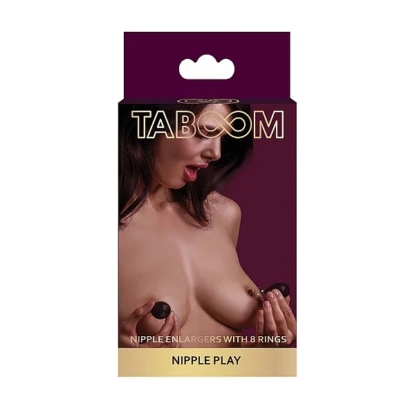 Nipple Enlargers with 8 Rings - Zwart van het merk Nipple Play - Tepelzuigers - online bestellen bij Masculum.nl. De discrete online seks-toys en erotisch heren ondergoed winkel voor gay & hetero mannen.