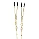 Tweezers Pearl & Deluxe Chain - Goud van het merk Nipple Play - Tepelklemmen - online kopen bij Masculum.nl. De discrete online seks-toys en erotisch heren ondergoed winkel voor gay & hetero mannen.