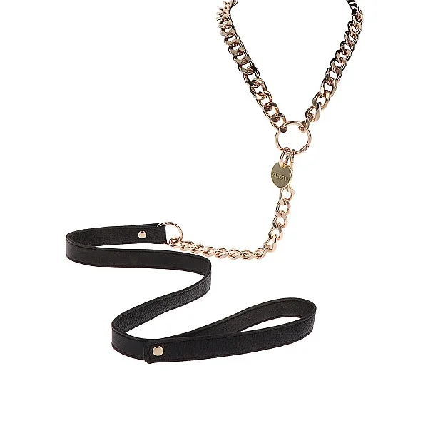 Statement Collar and leash - Rose Gold van het merk Dona - BDSM Collars - online bestellen bij Masculum.nl. De discrete online seks-toys en erotisch heren ondergoed winkel voor gay & hetero mannen.