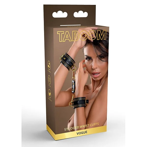 Studded Wrist Cuffs Set - Zwart van het merk Vogue - Boeien - online kopen bij Masculum.nl. De discrete online seks-toys en erotisch heren ondergoed winkel voor gay & hetero mannen.