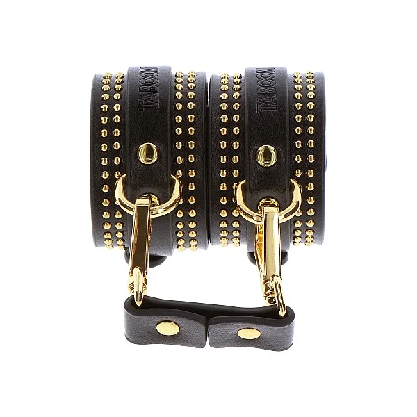 Studded Ankle Cuffs Set - Zwart van het merk Vogue - Boeien - online bestellen bij Masculum.nl. De discrete online seks-toys en erotisch heren ondergoed winkel voor gay & hetero mannen.