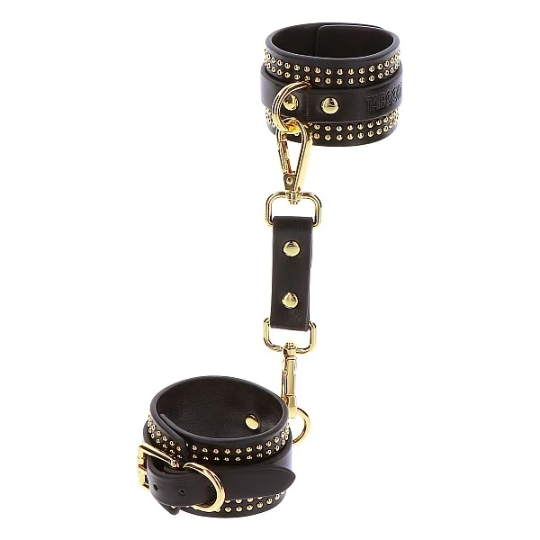 Studded Ankle Cuffs Set - Zwart van het merk Vogue - Boeien - online bestellen bij Masculum.nl. De discrete online seks-toys en erotisch heren ondergoed winkel voor gay & hetero mannen.