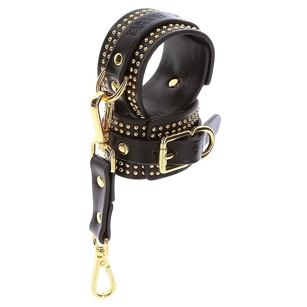Studded Ankle Cuffs Set - Zwart van het merk Vogue - Boeien - online bestellen bij Masculum.nl. De discrete online seks-toys en erotisch heren ondergoed winkel voor gay & hetero mannen.