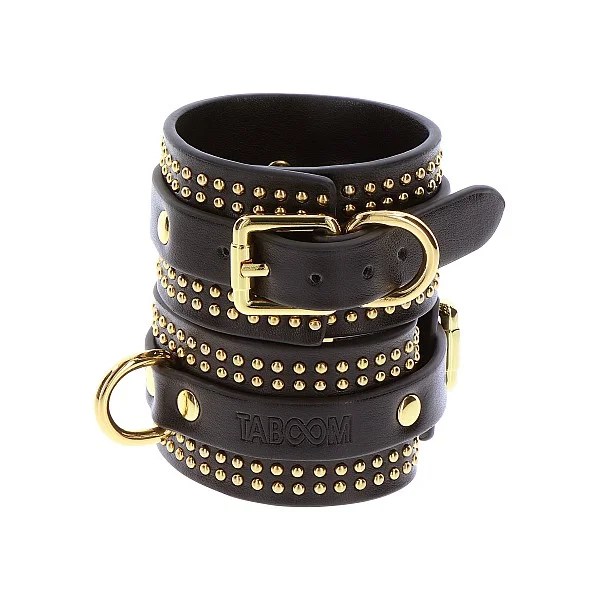 Studded Ankle Cuffs Set - Zwart van het merk Vogue - Boeien - online bestellen bij Masculum.nl. De discrete online seks-toys en erotisch heren ondergoed winkel voor gay & hetero mannen.