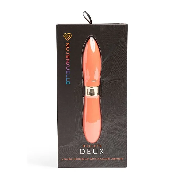 Bullets Deux Double-Ended - Oranje van het merk Nu Sensuelle - Vibrators - online bestellen bij Masculum.nl. De discrete online seks-toys en erotisch heren ondergoed winkel voor gay & hetero mannen.