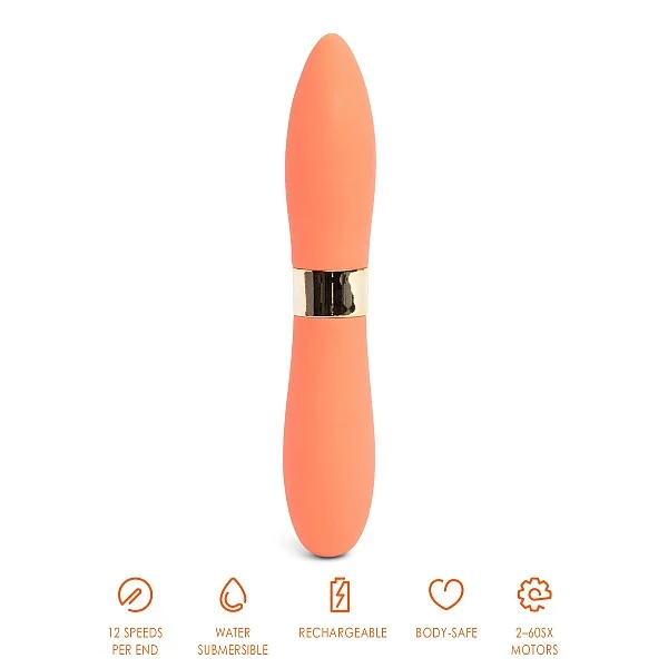 Bullets Deux Double-Ended - Oranje van het merk Nu Sensuelle - Vibrators - online bestellen bij Masculum.nl. De discrete online seks-toys en erotisch heren ondergoed winkel voor gay & hetero mannen.