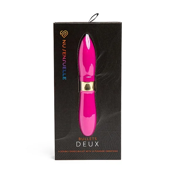 Bullets Deux Double-Ended - Roze van het merk Nu Sensuelle - Vibrators - online bestellen bij Masculum.nl. De discrete online seks-toys en erotisch heren ondergoed winkel voor gay & hetero mannen.