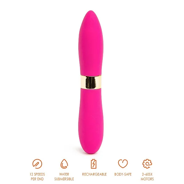 Bullets Deux Double-Ended - Roze van het merk Nu Sensuelle - Vibrators - online bestellen bij Masculum.nl. De discrete online seks-toys en erotisch heren ondergoed winkel voor gay & hetero mannen.