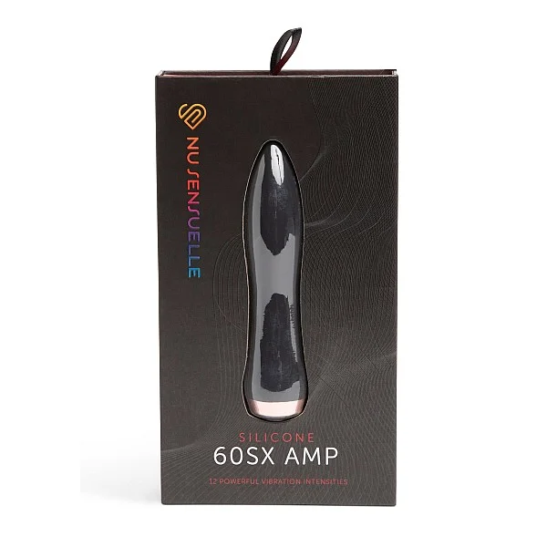 Silicone 60SX AMP Bullet - Zwart van het merk Nu Sensuelle - Vibrators - online bestellen bij Masculum.nl. De discrete online seks-toys en erotisch heren ondergoed winkel voor gay & hetero mannen.
