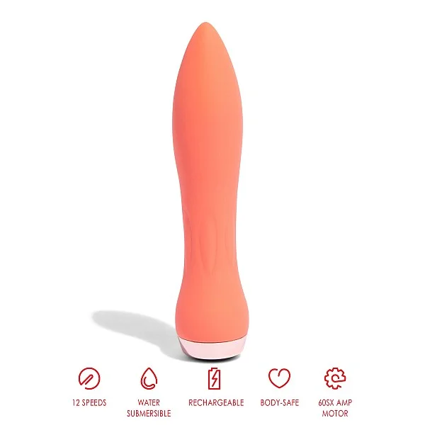 Silicone 60SX AMP Bullet - Oranje van het merk Nu Sensuelle - Vibrators - online kopen bij Masculum.nl. De discrete online seks-toys en erotisch heren ondergoed winkel voor gay & hetero mannen.
