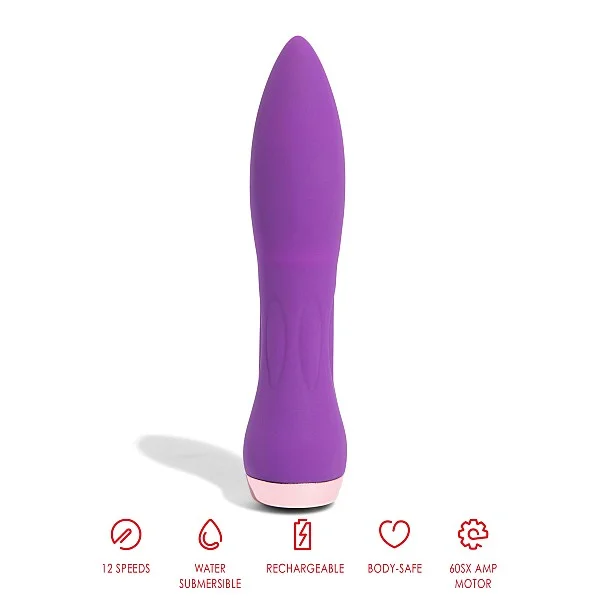 Silicone 60SX AMP Bullet - Paars van het merk Nu Sensuelle - Vibrators - online kopen bij Masculum.nl. De discrete online seks-toys en erotisch heren ondergoed winkel voor gay & hetero mannen.