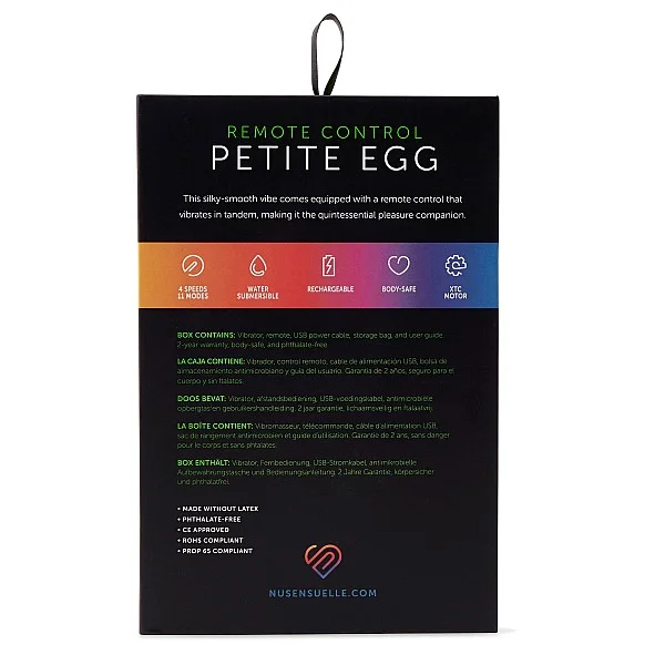 Remote Control Petite Egg - Paars van het merk Nu Sensuelle - Vibrerende Eitjes - online kopen bij Masculum.nl. De discrete online seks-toys en erotisch heren ondergoed winkel voor gay & hetero mannen.