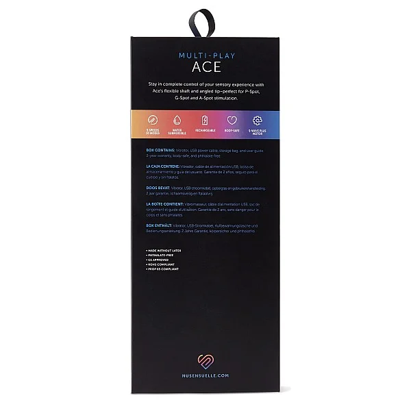 ACE Multi-Play Vibe - Zwart van het merk Nu Sensuelle - Vibrators - online kopen bij Masculum.nl. De discrete online seks-toys en erotisch heren ondergoed winkel voor gay & hetero mannen.