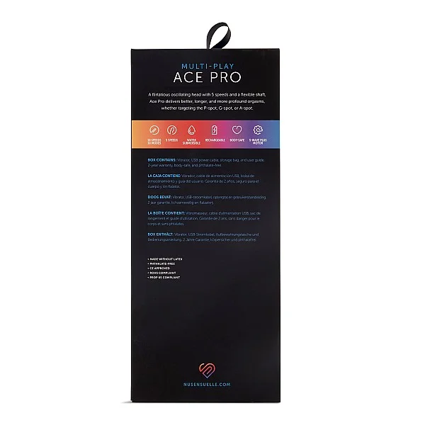 Ace Pro Prostate + G-Spot Vibe - Zwart van het merk Nu Sensuelle - Vibrators - online kopen bij Masculum.nl. De discrete online seks-toys en erotisch heren ondergoed winkel voor gay & hetero mannen.