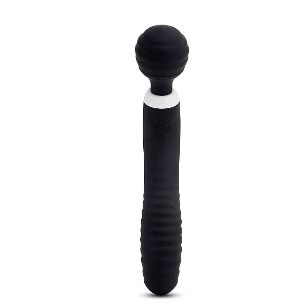 Lolly Double Ended Nubii Wand - Zwart van het merk Nu Sensuelle - Wand Massagers - online kopen bij Masculum.nl. De discrete online seks-toys en erotisch heren ondergoed winkel voor gay & hetero mannen.