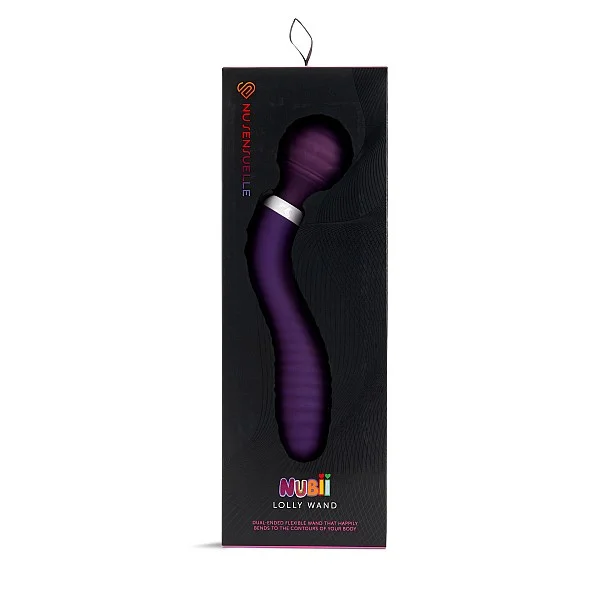 Lolly Double Ended Nubii Wand - Paars van het merk Nu Sensuelle - Wand Massagers - online bestellen bij Masculum.nl. De discrete online seks-toys en erotisch heren ondergoed winkel voor gay & hetero mannen.
