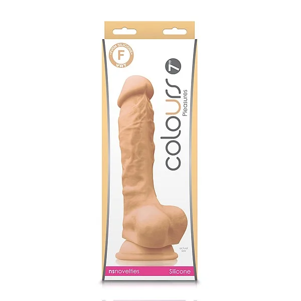 Colours Pleasures 7 Inch - Lichte huidskleur van het merk Colours - Realistische Dildo's - online kopen bij Masculum.nl. De discrete online seks-toys en erotisch heren ondergoed winkel voor gay & hetero mannen.