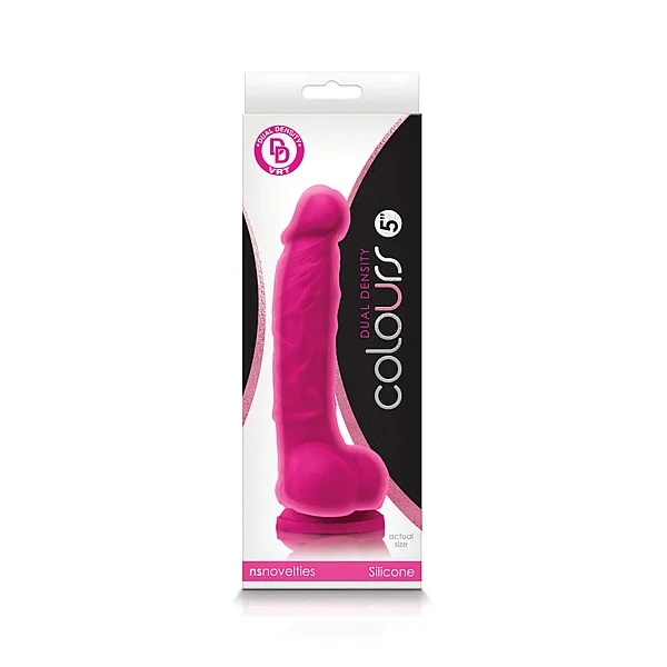 Colours Dual Density 5 Inch - Roze van het merk Colours - Realistische Dildo's - online kopen bij Masculum.nl. De discrete online seks-toys en erotisch heren ondergoed winkel voor gay & hetero mannen.