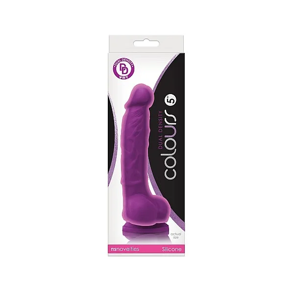 Colours Dual Density 5 Inch - Paars van het merk Colours - Realistische Dildo's - online bestellen bij Masculum.nl. De discrete online seks-toys en erotisch heren ondergoed winkel voor gay & hetero mannen.