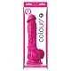 Pleasures 7 Inch Dildo - Roze van het merk Colours - Realistische Dildo's - online kopen bij Masculum.nl. De discrete online seks-toys en erotisch heren ondergoed winkel voor gay & hetero mannen.