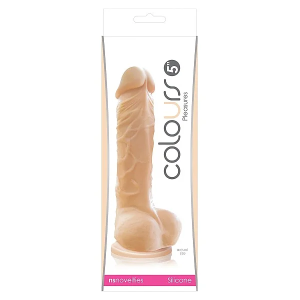 Pleasures 5 Inch Dildo - Lichte huidskleur van het merk Colours - Realistische Dildo's - online bestellen bij Masculum.nl. De discrete online seks-toys en erotisch heren ondergoed winkel voor gay & hetero mannen.