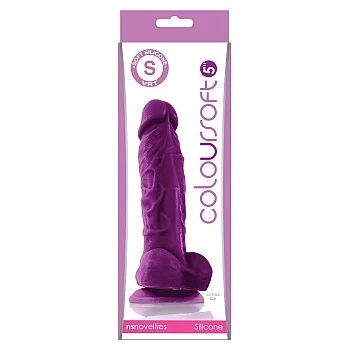 ColourSoft 12,70 cm Soft Dildo - Paars