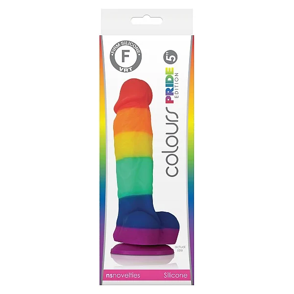 Pride Edition 5 Inch Dildo - Meerkleurig van het merk Colours - Realistische Dildo's - online kopen bij Masculum.nl. De discrete online seks-toys en erotisch heren ondergoed winkel voor gay & hetero mannen.