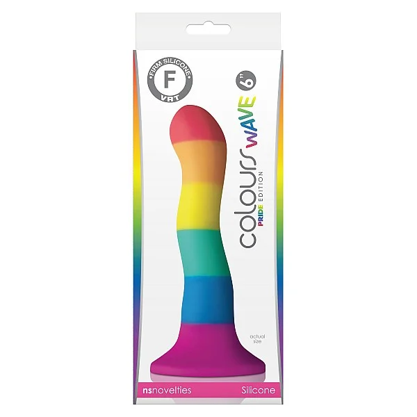 Pride Edition 6Inch Wave Dildo - Meerkleurig van het merk Colours - Dildo's - online kopen bij Masculum.nl. De discrete online seks-toys en erotisch heren ondergoed winkel voor gay & hetero mannen.
