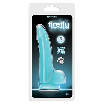 Smooth Glowing Dong 12,70 cm - Blauw