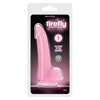 Smooth Glowing Dong 12,70 cm - Roze