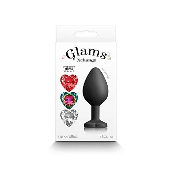 Glams Xchange Heart Medium - Zwart