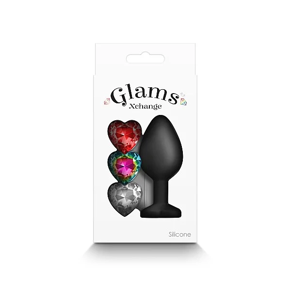 Glams Xchange Heart Medium - Zwart van het merk Glams - Buttplugs - online bestellen bij Masculum.nl. De discrete online seks-toys en erotisch heren ondergoed winkel voor gay & hetero mannen.
