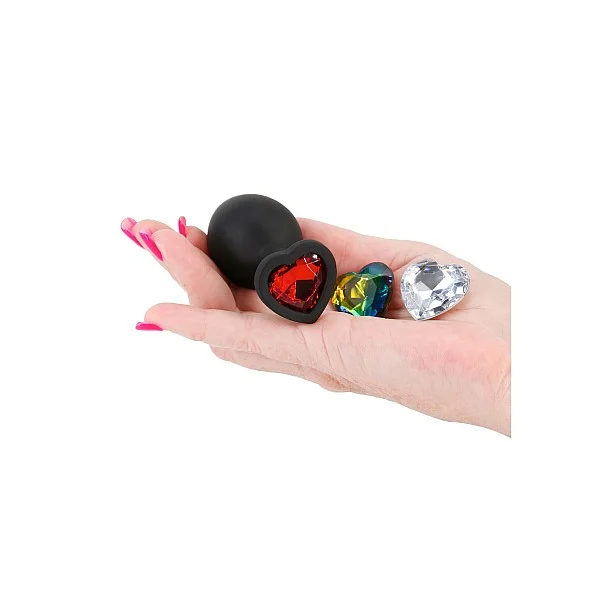 Glams Xchange Heart Medium - Zwart van het merk Glams - Buttplugs - online bestellen bij Masculum.nl. De discrete online seks-toys en erotisch heren ondergoed winkel voor gay & hetero mannen.